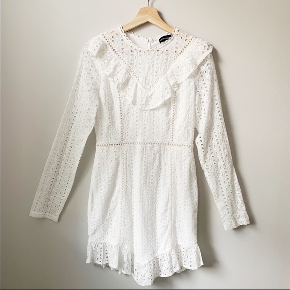 PrettyLittleThing | Dresses | Prettylittlething White Crochet Dress |  Poshmark
